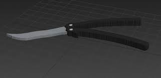 D hope you guys like it :d the only problem'' you will find is that the draw animation is a bit longer then usual,and because of that in game,it skips last few frames of animation and switches to ''idle''. Animating And Modelling A Butterfly Knife Balisong Jacob Scaife Development Blog