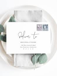 Address Envelope Template For Wedding Invitations Guest Address Script A7 6x6 C5 A1 C6 Diy Printable Instant Download En06 Pro4v Addressing Envelopes Envelope Template Diy Template