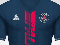 They have continued their attempts to experiment with the design, for example by moving the red band of the home shirt to the heart instead of the centre of the. Palace X Psg Concept Jersey By Kifth Footy Headlines Sports Jersey Design Psg Jersey Design