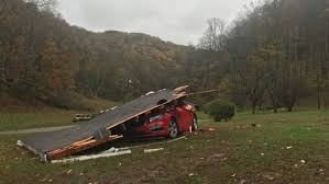 Roof blown off of home in Foster area of Boone County