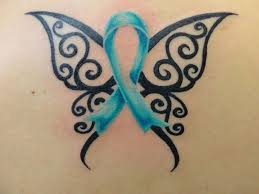 4 cervical cancer ribbon tattoo. 42 Cool Breast Cancer Ribbon Tattoos Designs
