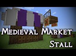 Todays medieval minecraft tutorial, shows you 25 medieval decoration ideas for the castle in your minecraft kingdom. Minecraft Medieval Market Stall Building Tutorial Youtube