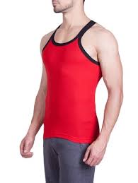 Buy Red Set Of 2 Cotton Vest For Men From Lux Cozi For 269