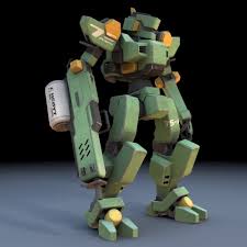 Sentinel Robot Mech For Daz Studio 3d Model Rigged Duf Cgtrader Com Low Poly Character Robots Characters Mech