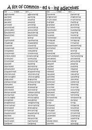 Interested Or Interesting Adjectives Ending In Ed Ing Good Adjectives Adjectives Teaching Adjectives