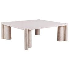 gae aulenti jumbo travertine square coffee table coffee table coffee table square furniture
