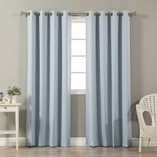 Shop for sun zero blackout curtains online at target. Quality Home Thermal Insulated Blackout Curtains Stainless Steel Nickel Grommet Top Sky Blue 52 W X 84 L Set Of 2 Panels Walmart Com Walmart Com