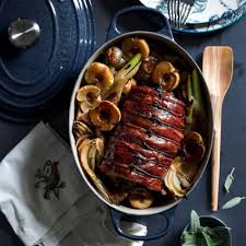 2 tablespoons holy garlic seasoning; Prosciutto Wrapped Pork Loin With Apples And Fennel Williams Sonoma