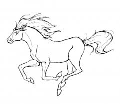 Horse in the field coloring page. Horses Free Printable Coloring Pages For Kids