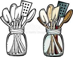 Image Result For Cooking Utensils Clipart Black And White Kitchen Clipart Cooking Utensils Illustration Cooking Utensils