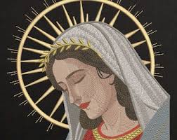 Buy Holy Mary Embroidery Designs
