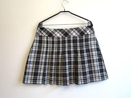 Black And White Plaid Pleated Mini Skirt Black White Tartan Plaid Mini Skirt Pleated Checkered Skirt Large Size Mini Skirts Checkered Skirt Plaid Mini Skirt