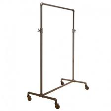 Pipe decor's easy to assemble wall mounted, double hung clothing rack made from authentic steel pipe, will have your room looking organized in. Adjustable Single Bar Pipe Clothing Rack