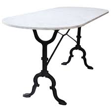 Gl top bistro table set ideas on foter. French Cast Iron And Marble Top Bistro Table Marble Bistro Table Bistro Table Patio Furniture Sets