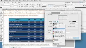 Formatting Table Strokes In Indesign Lynda Com Tutorial Indesign Indesign Tutorials Design Tutorials