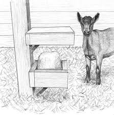 How To Build A Mineral Block Holder For Your Goats Goatvet Would Ensure There Were Holes In The Bottom Bit In Case A Goat Pygmy Goat Goat Farming Goat Barn