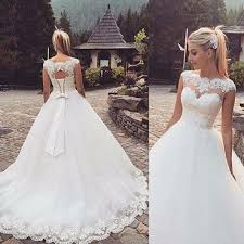 New White Ivory Wedding Dress Bridal Gown Custom Size 6 8 10 12 14 16 18 Wedding Dresses Wedding Dress Train Wedding Dresses Lace