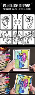 Stained Glass Christian Christmas Nativity Scene Coloring Pages Christmas Nativity Scene Stained Glass Christmas Nativity Scene Crafts