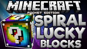 Моды для minecraft pe 1.17. Awesome Lucky Blocks In Mcpe The Spiral Lucky Block Mod Minecraft Pe Pocket Edition Youtube