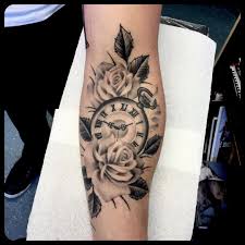 Want A Lily In There Too For My Favorite Flower And Roses For My Little Sisters Favorite Love Pocket Watches Watch Tattoos Pocket Watch Tattoos Rose Tattoos