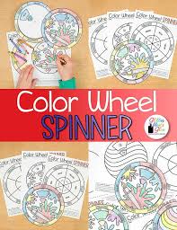 Color Wheel Spinners Elementary Art Projects Elementary Art Kindergarten Art Lessons