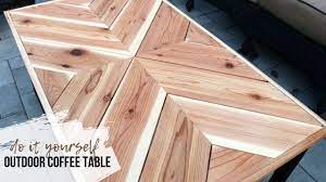 Maybe you would like to learn more about one of these? Diy Outdoor Chevron Coffee Table Youtube