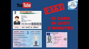 Hindi Make A Fake Id Card In 2 Minutes Aadhar Card Pan Card Free Aadhar Card Cards How To Make