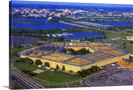 The pentagon in washington, dc was locked down on tuesday after gunshots were fired near the facility's metro station. Aerial View Of The Pentagon At Dusk Washington Dc Wall Art Canvas Prints Framed Prints Wall Peels Great Big Canvas