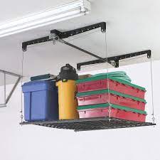 Shop Racor Phl 1r Heavy Lift Ceiling Storage Rack At The Mine Browse Our Overhead Storage All With Free Shipping And Best Price Gua Plafond Garage Rangement