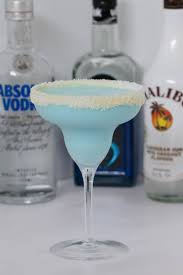 Craving a taste of the tropics? Blue Coconut Rum Cocktail Malibu Vodka Blue Curacao Bake Play Smile