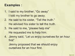 (imperative sentences give commands.) what is an imperative sentence? Advanced Grammar Reported Speech Imperative