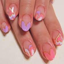デート ハンド ハート ミディアム ピンク gracenailのネイルデザイン no 84480 ネイルブック ネイルデザイン ネイル 日本のネイルアート