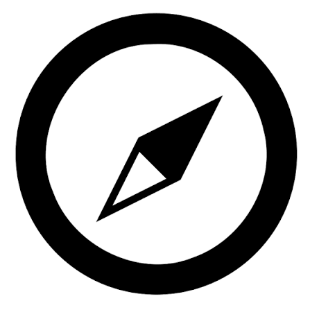 Compass Sign Compass Sign Windrose Navigation Circle Flat B Colourbox