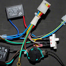 The original fan was controlled by a smart switch with a dimmer for the light and a relay for the fan. Ceiling Fan Switch Ze 268s6 3 Speed 4 Wire Ceiling Fan Pull Chain Control Pull Chain Cord Switch Control For Ceiling Fans Bronze Amazon Com