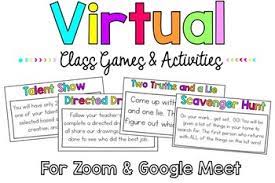 Fuel in some motivation and virtual play on google meet with these 10 online games. 30 Virtual Class Games And Activities For Zoom Google Meet Tpt