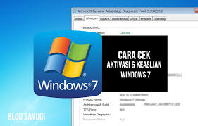 Baca juga cara membagi partisi windows 10. Cara Cek Keaslian Windows 7 Blog Sayugi