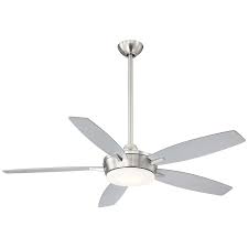Create a refreshing breeze for larger spaces with this 72 xtreme large ceiling fan with nine aluminum blades. Minkaaire F690l Wh White Espace 52 5 Blade Led Indoor Ceiling Fan With Remote Included Lightingshowplace Com