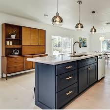 Navy Blue We You Trinsic In Champagne Bronze Featured Photo By Flippinwendy Navy Home Decor Home Kitchens Navy Blue Kitchen Cabinets