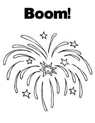 Fireworks in the night sky bursting into various colorful streaks are attractive to the eyes. Exploding Fireworks Coloring Page Free Printable Coloring Pages For Kids