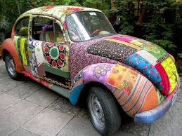 Patchwork Vw Bug Oh So Boho Boho Circus Vw Bug Mod Podge Fabric Art Cars