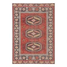 Surya amelie bay machine woven rug. Red And Yellow Medallion Lima Indoor Outdoor Rug World Market