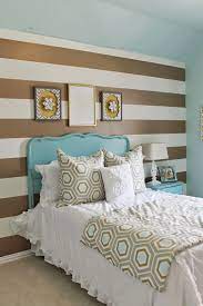 The Ragged Wren How To Stripes The Old School Way Gold Bedroom Gold Bedroom Decor Bedroom Design