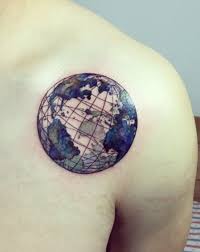T λ t t o o s↴ on instagram: Planet Earth Tattoo Globe Tattoos Earth Tattoo Planet Tattoos