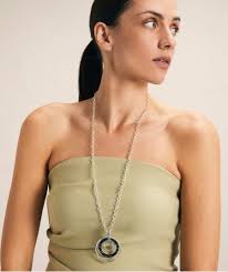 Pendant colletion Eva Hoop carey blue