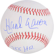 Hank aaron autographed vintage 3x4 card & photo atlanta braves jsa pencil signed. Hank Aaron Atlanta Braves Autographed Baseball With 755 Hr Inscription Fanatics Authentic Certified Walmart Com Walmart Com