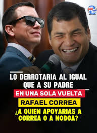 El #expresidente #Rafael #Correa lanzó un mensaje en redes sociales en el  que desafía al actual presidente de Ecuador, Daniel Noboa, a permitir su  regreso al país para enfrentarlo en elecciones. Correa