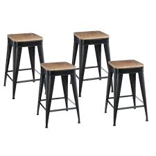Discount99.us has been visited by 1m+ users in the past month Lot De 4 Tabourets De Bar Joris 60cm Noir