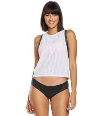 Nike Sport Mesh Convertible Layered Tankini Top At Swimoutlet Com