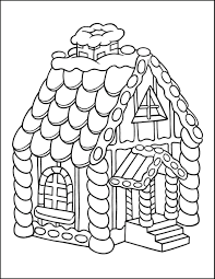 These alphabet coloring sheets will help little ones identify uppercase and lowercase versions of each letter. Gingerbread House Christmas Coloring Page