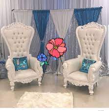 Rent Out Your Next King Queen All White Throne Chairs Available Now Please Schedule For Delivery 3weeks In Ad Baby Shower Chair Birthday Chair Thrown Chair